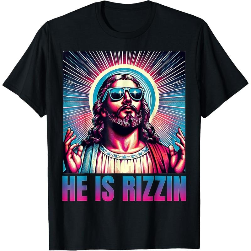 He Is Rizzin Jesus T-Shirt Hoodie, Sweatshirt | UrbanDripWear.com