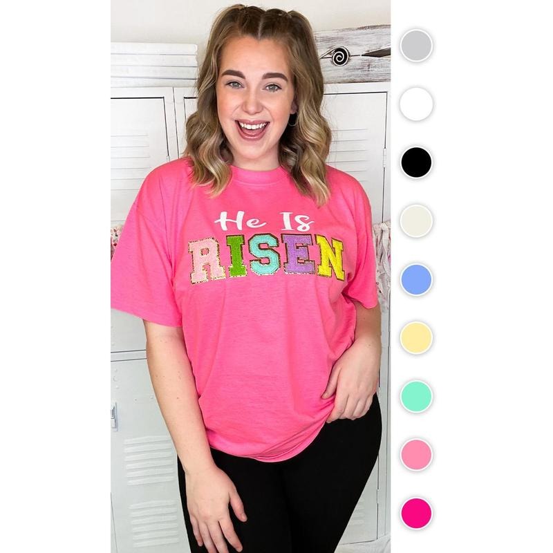He is Risen Ideal Chenille T-Shirt Hoodie, Sweatshirt | UrbanDripWear.com