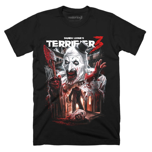 Terrifier 3 Heads Will Roll T-Shirt