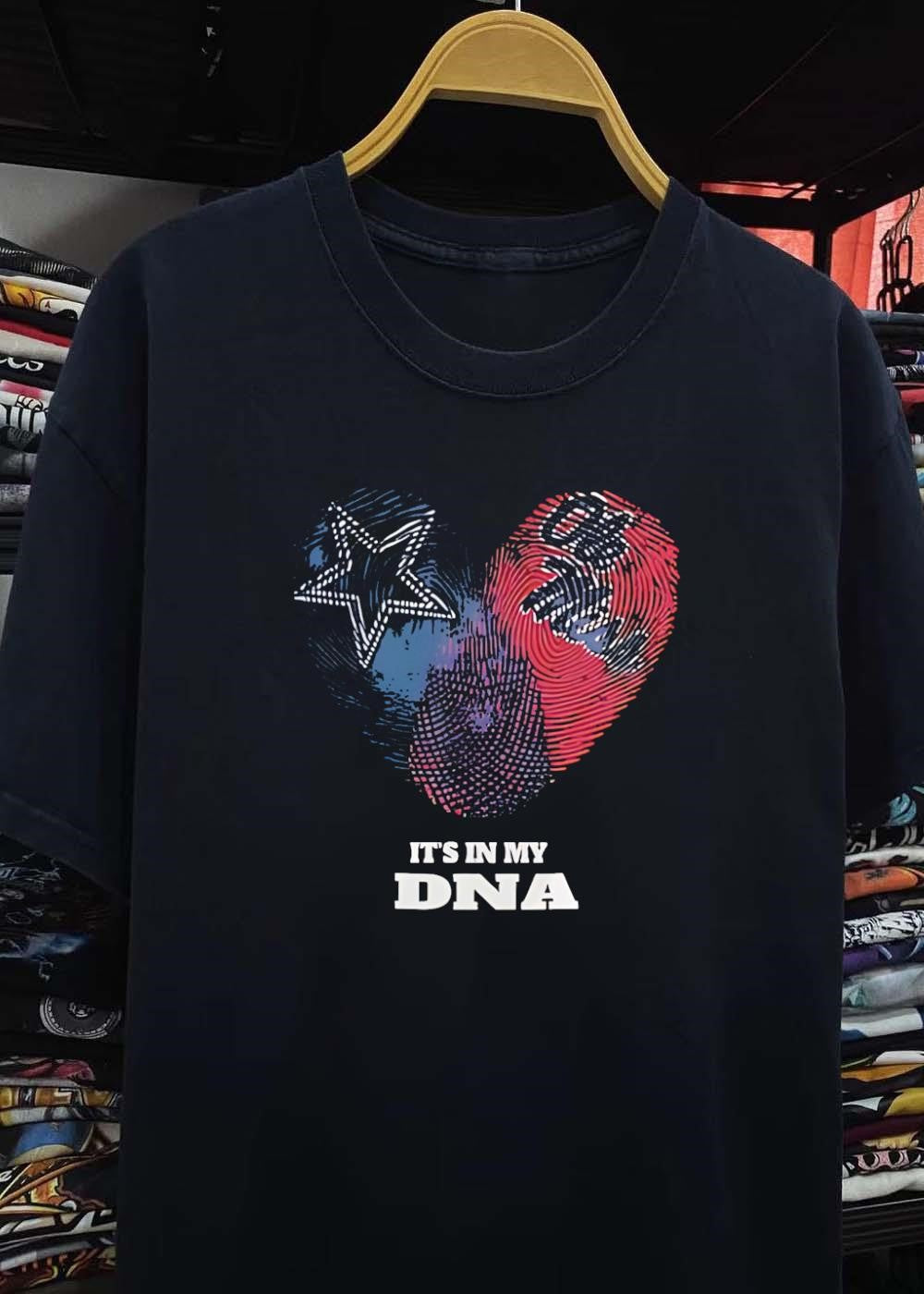 Heart Fingerprint Patriotism It’s in My DNA T-Shirt
