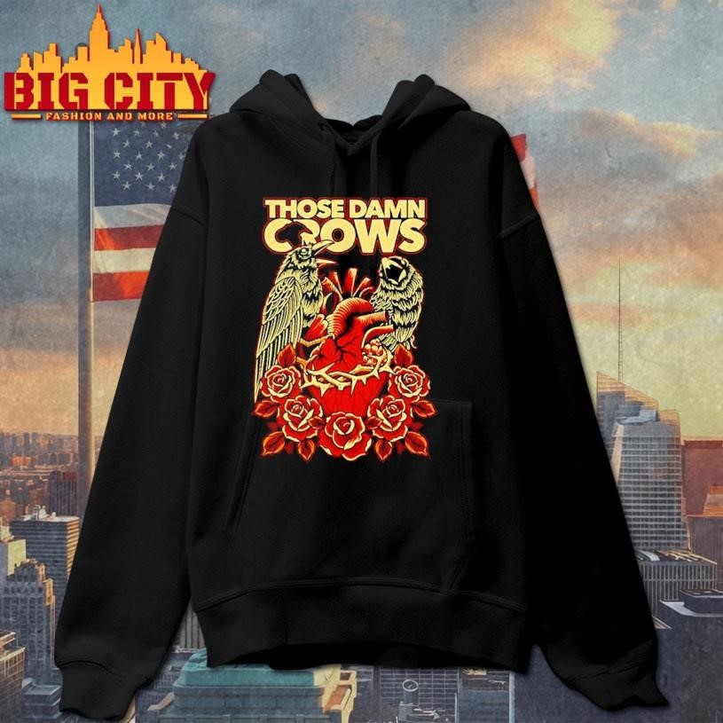 Heart & Roses Crow NEW Valentine Shirt