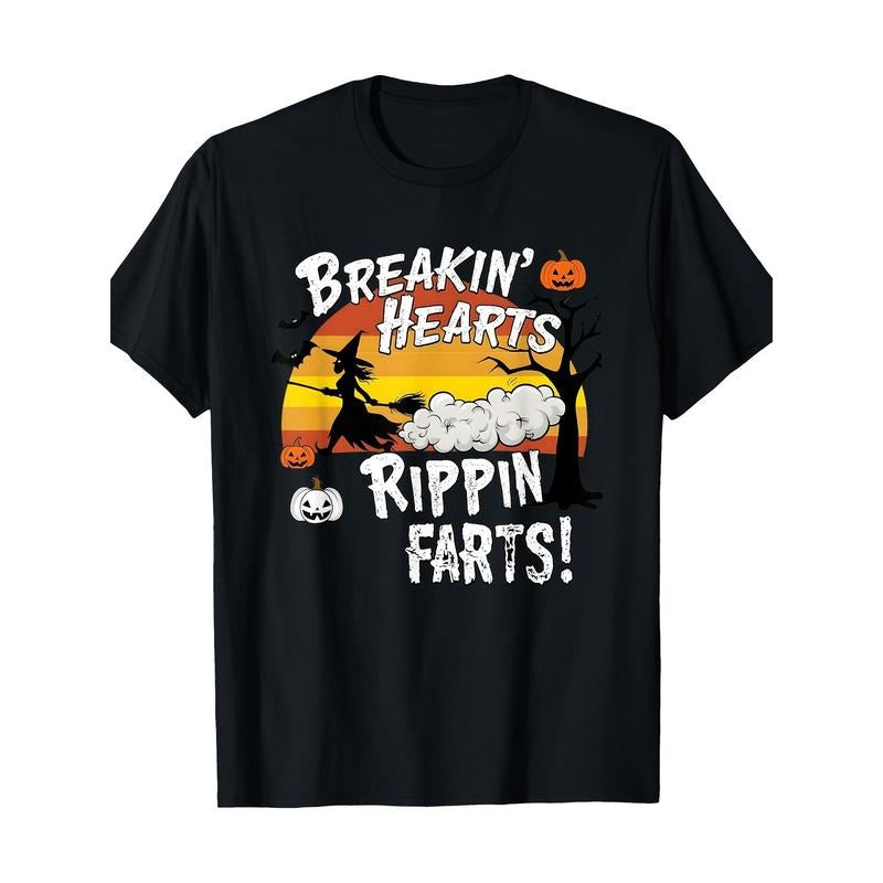 Heartbreak and torn fart! Spooky Halloween Magic Humor T-shirt Made in USA Hoodie, Sweatshirt | UrbanDripWear.com
