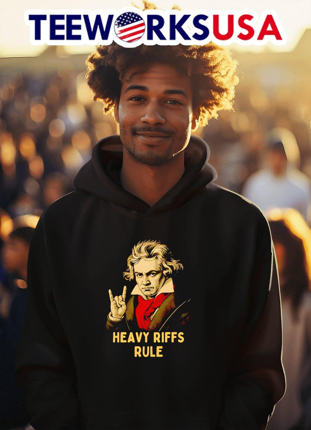 Heavy Riffs Rule Ludwig Van Beethoven Shirt