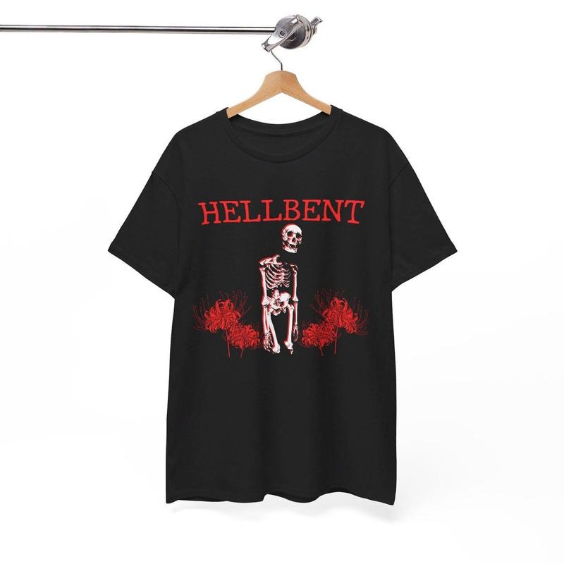 Hellbent Skeleton T-Shirt Hoodie, Sweatshirt | UrbanDripWear.com