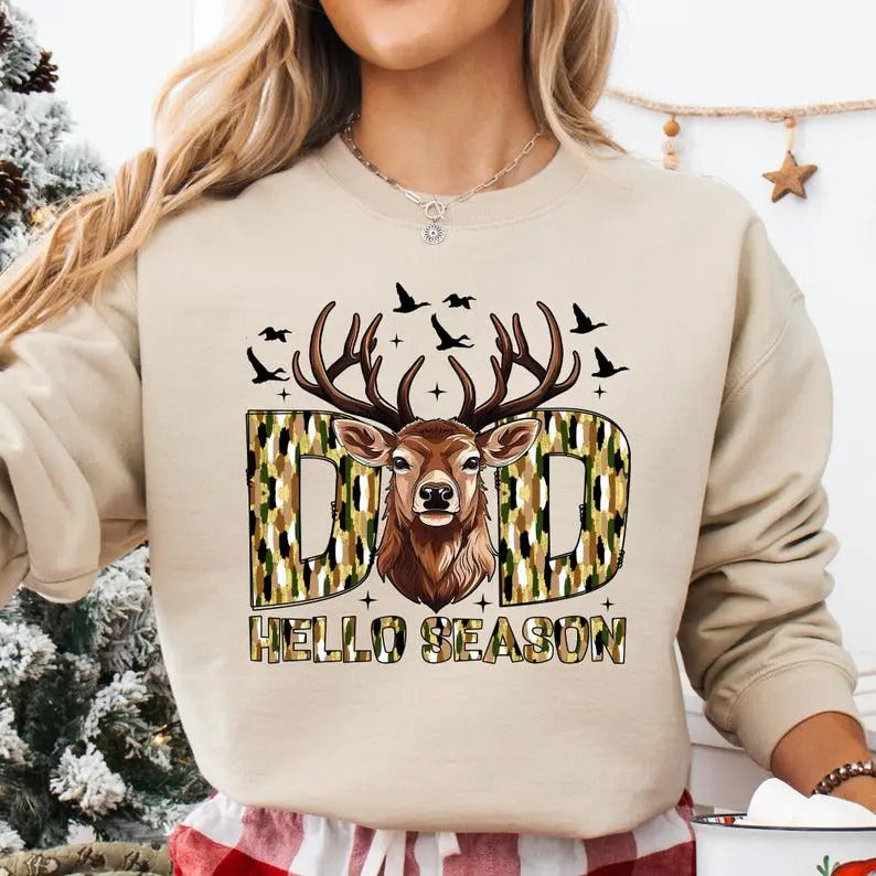 Hello Hunting Season, Coquette Bow Hunting, Camo Dude Tee Shirt, Sweatshirt, Hoodie Unisex | UrbanDripWear.com