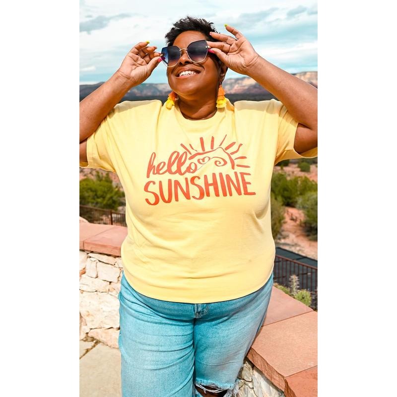 Hello Sunshine Graphic T-Shirtstyle{n002}2 T-Shirts, Hoodie, Sweatshirt | UrbanDripWear.com