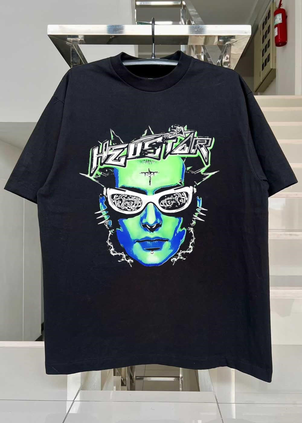 Heustar Face Futuristic Cyberpunk Style shirt