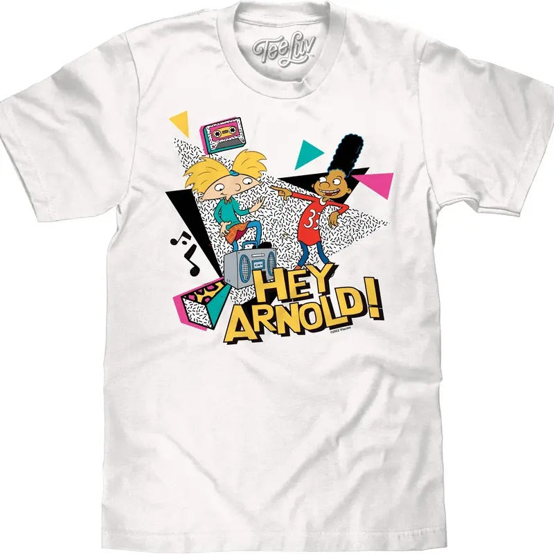 Hey Arnold! Retro T-Shirt - White Hoodie, Sweatshirt | UrbanDripWear.com