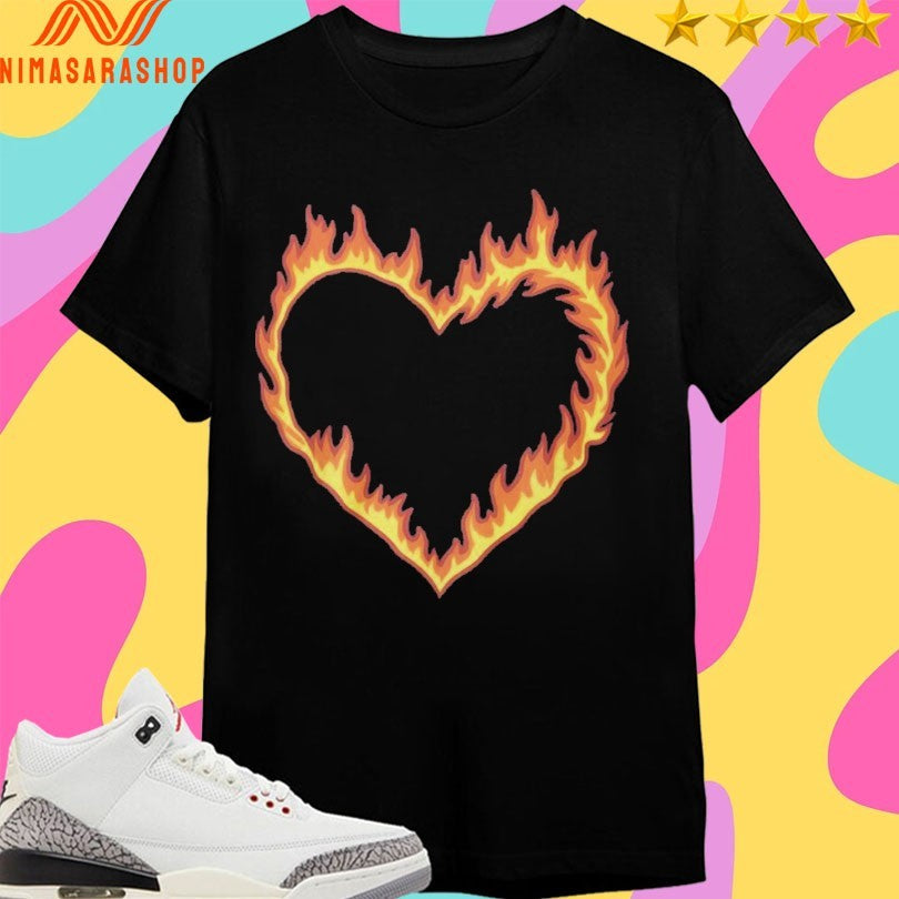 High Potential Morgan Croft Fire Heart Shirts