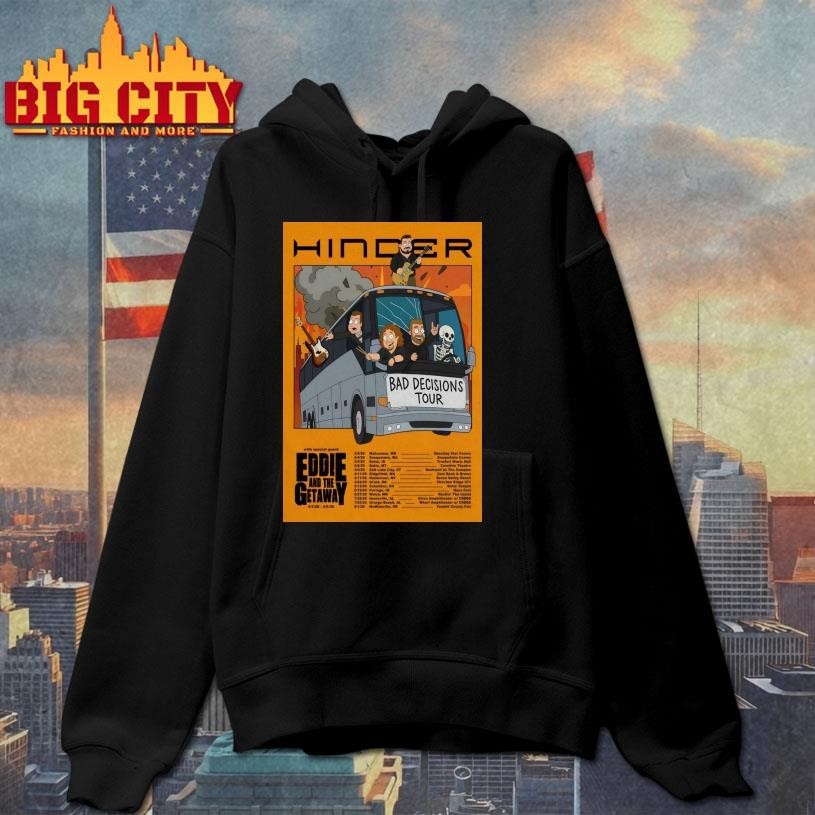Hinder Bad Decisions 2026 Shows Poster Shirt