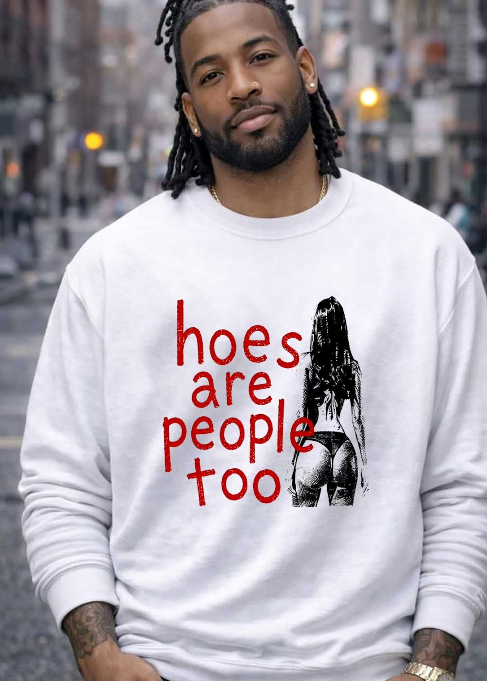 Hoes Are People Too Woman Back View T-Shirt
