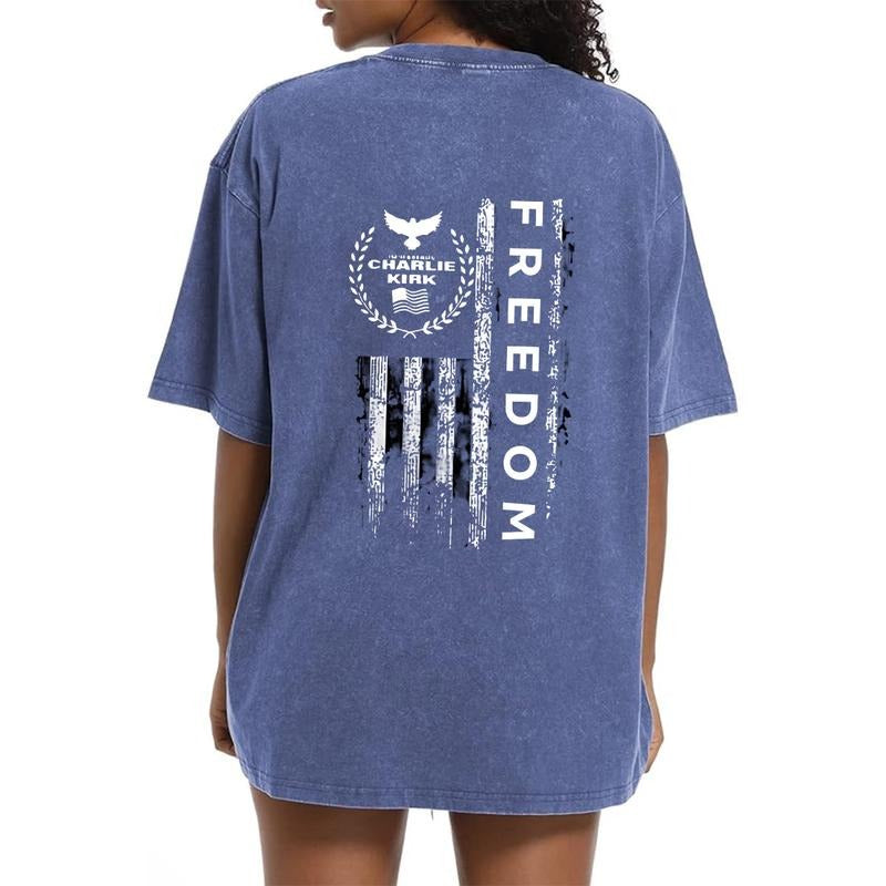 Holafish Legend Forever In Our Hearts Shirt Acid Wash T-Shirt Women's Cotton Oversized Half Short Sleeves Casual Loose...