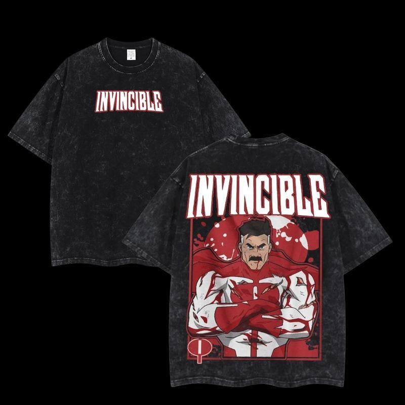 Holafish Retro Limited Invincible War Movie Graphic Tee, Omniman Cotton Shirt, Unisex Tshirt Menswear Top Streetwear...