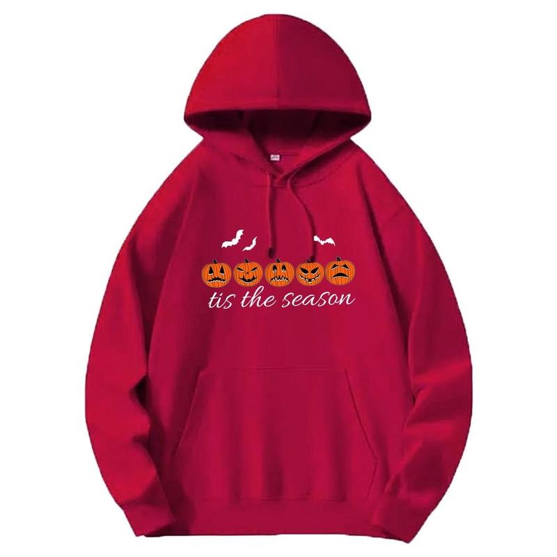 Holafish Women's Halloween Cute Hoodie, Jack-O'-Lantern Graphic Sweatshirt, Cozy Long Sleeve Spooky Season Casual Tops...