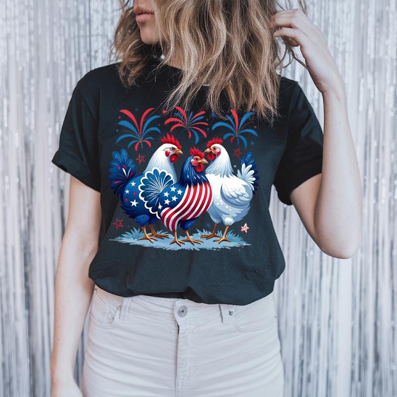 Holiday - Inspired T - Shirt Featuring Colorful Roosters and Celebration Motifs Hoodie, Sweatshirt | UrbanDripWear.com
