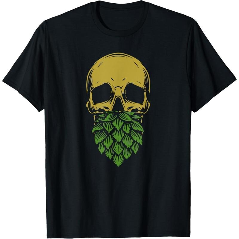 Home Brewing - IPA Craft Beer Brewer Skull Hop Beard T-Shirt made in us Hoodie, Sweatshirt | UrbanDripWear.com