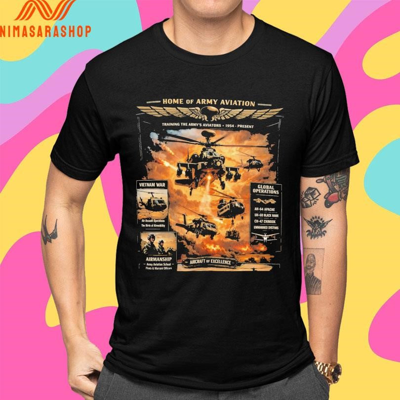 Home Of Army Aviation Training The Army’s Aviators 1954 Present Shirts