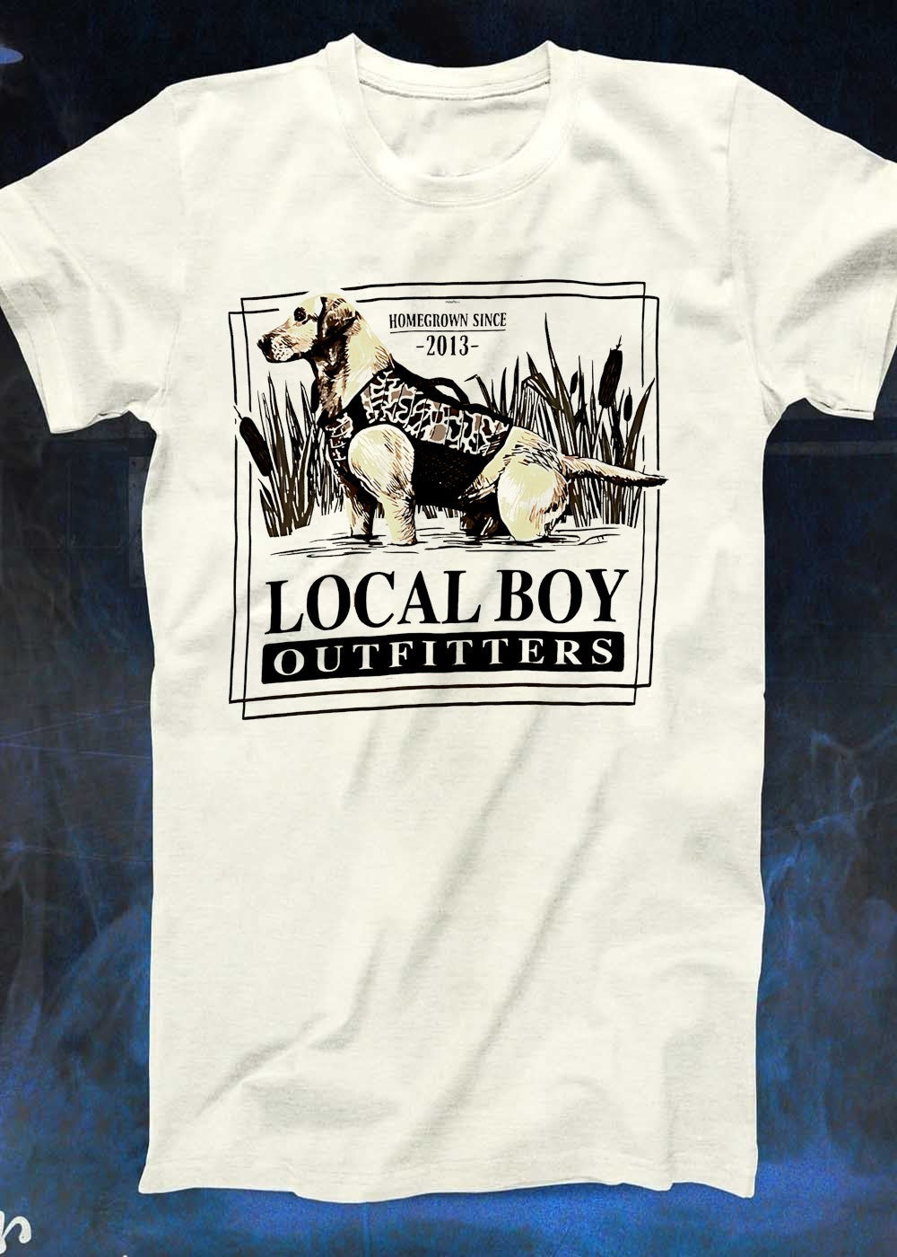 Homegrown Since 2013 Local Boy Outfitters Hunting Retriever T-Shirt