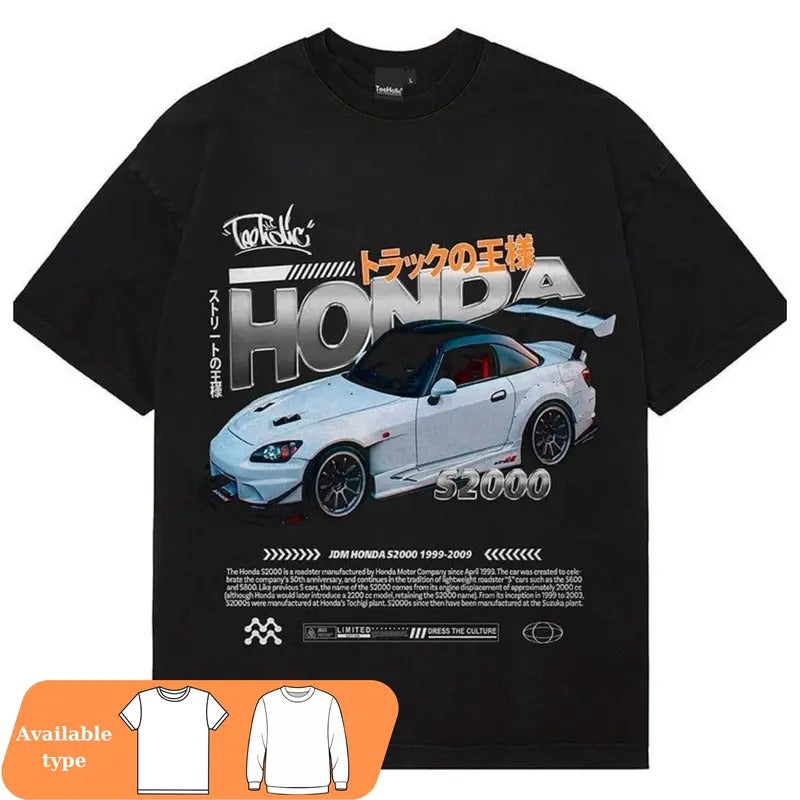 Honda S2000 T-Shirt, Retro JDM Car Tee, Honda Fan Shirt, Honda shirt, Car sweatshirt, Car Shirt Hoodie | UrbanDripWear.com