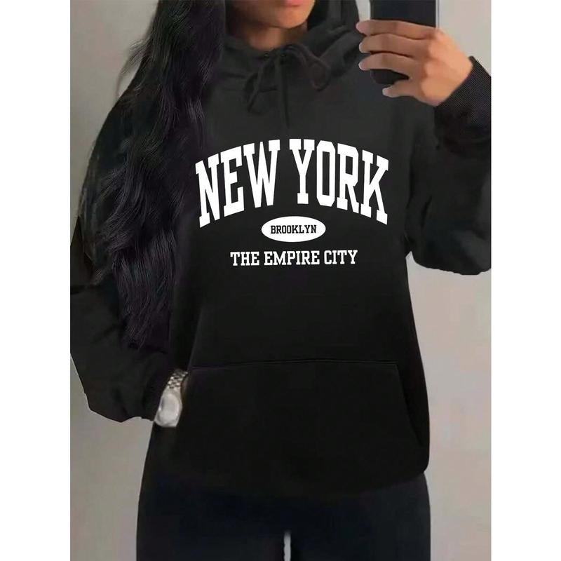 Hooded Sweatshirt With Text Print And Drawstring Graduation,Back To School Outfits,Graduation,Teacher Outfits For...