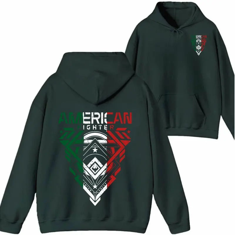 American Fighter Shirt/Sweatshirt/Hoodie- A uniquely designed hoodie with a fighter style, perfect for those who love...