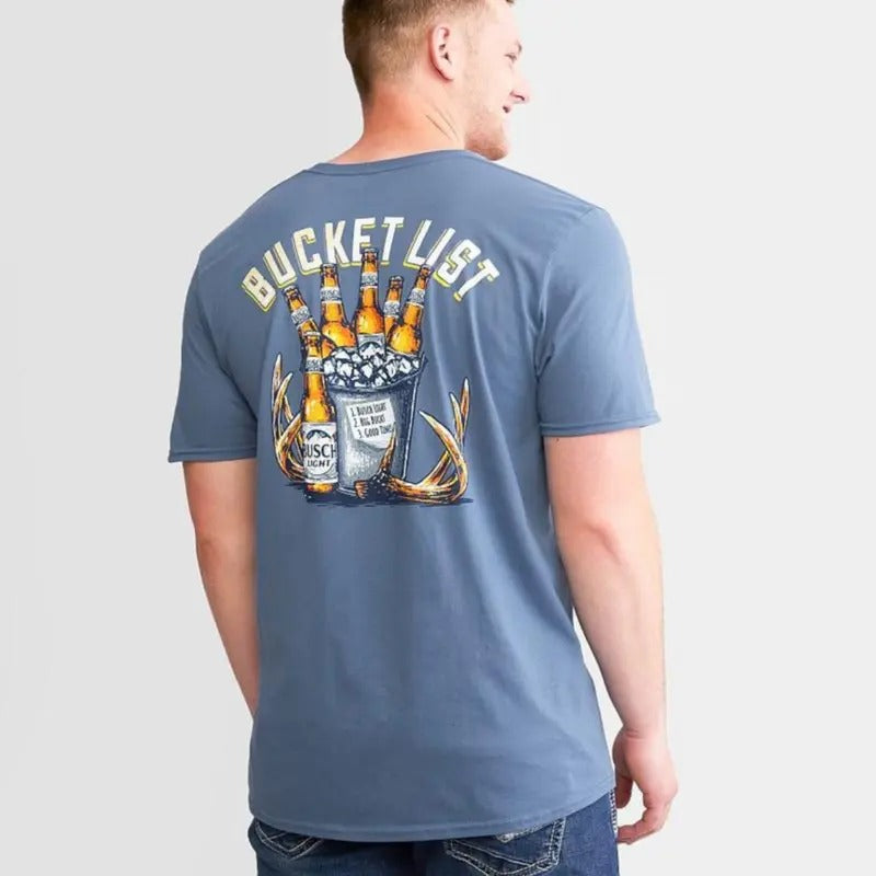 Busch Light Bucket 2 Sides T-shirt/Hoodie For Men And Women, Streetwear, Graphic Tee Sweatshirt | UrbanDripWear.com