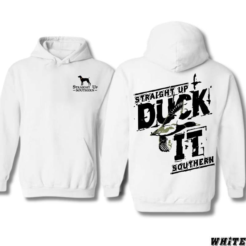 Duck It - Mallard in Flight Unisex T-Shirt/Hoodie Vintage for Men and Women, Unisex Vintage Crewneck Tee