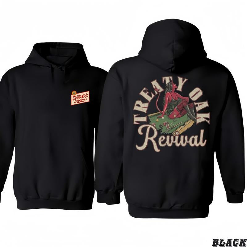 Treaty Oak T-Shirt/Hoodie Revival Tour In New Braunfels Classic T-Shirt/Hoodie Vintage for Men and Women, Unisex Workwear Tee