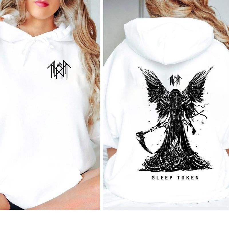 Sleep Token Band Hoodie/T-Shirts Unique Design with Double Side Hoodie/T-Shirts Vintage Style Unisex T-shirt/Hoodie,...