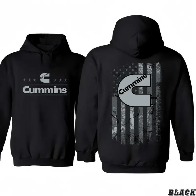 JH Design Mens Cummins Diesel Pullover Hoodie/T-Shirts America Graphic Hoodie/T-Shirts Vintage Style Unisex...