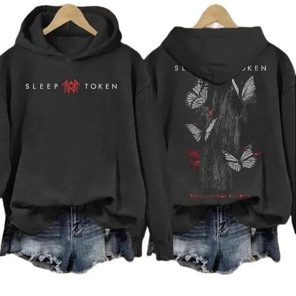 Sleep Token Rock Band Inspired Butterfly Print T-shirt/Sweatshirt/Hoodie | UrbanDripWear.com
