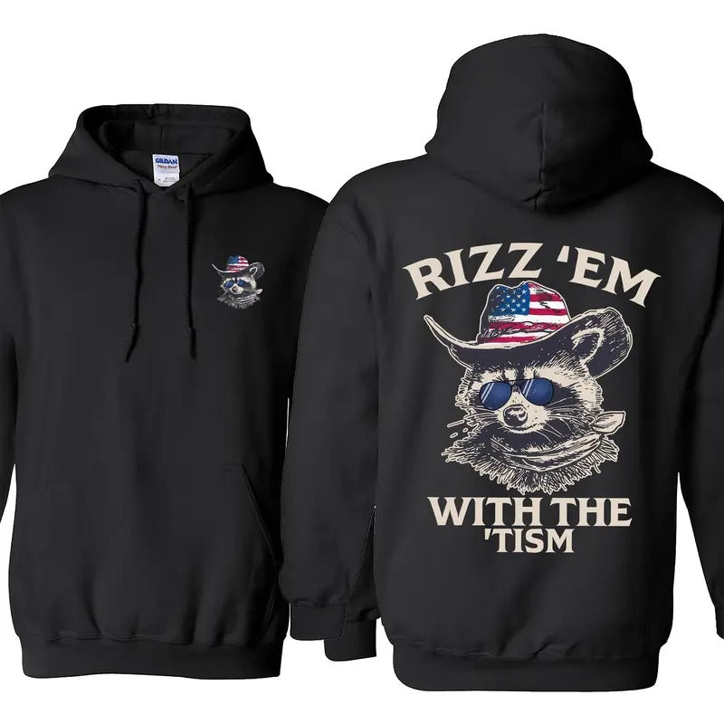 Rizz 'Em With The Tism Vintage Retro Funny T-shirt/Sweatshirt/Hoodie | UrbanDripWear.com
