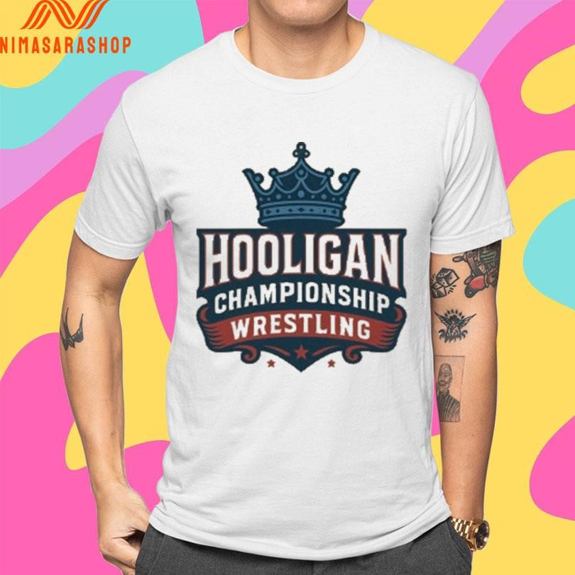 Hooligan Championship Wrestling Retro Logo Shirts