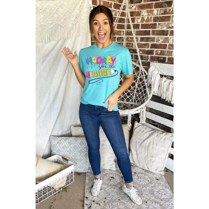 Hooray for the Last Day Teacher T-Shirt Hoodie, Sweatshirt | UrbanDripWear.com