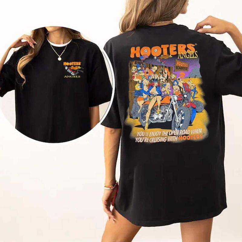 Hooters Angels Shirt, Funny Halloweeen Shirt, Halloween Sweatshirt, Halloween Shirt, Unisex Classic Cotton with Graphic...