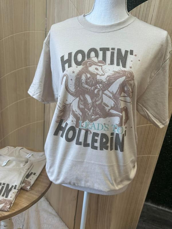 Hootin Leads to Hollerin - Horse Tee - Country Shirt - Funny Graphic Tee Hoodie, Sweatshirt | UrbanDripWear.com