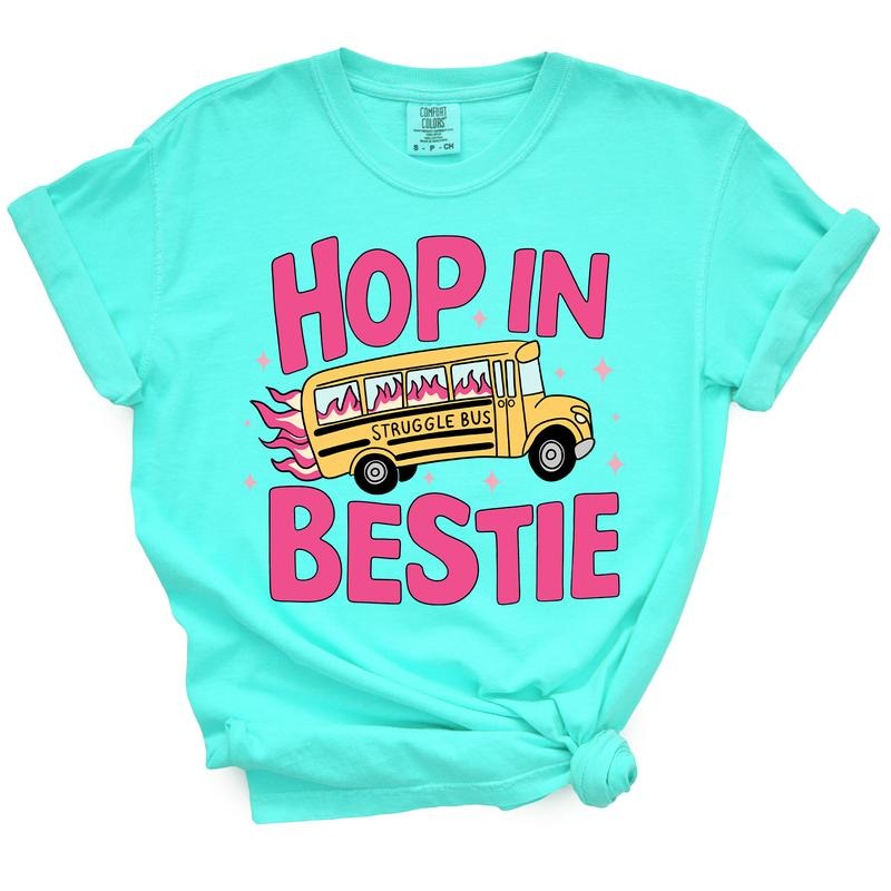 Hop In Bestie Struggle Bus - Funny TShirt For Sarcastic Sassy Women Hoodie, Sweatshirt | UrbanDripWear.com