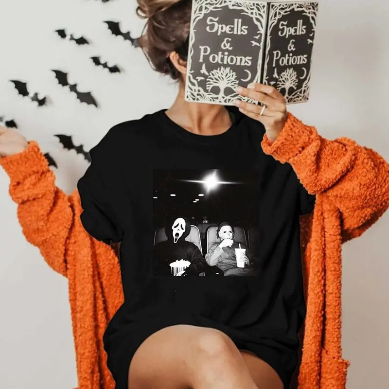 Horror  Shirt, Hallowen Shirt,  Cute Fall Shirt, Spooky Season Hoodie, Sweatshirt | UrbanDripWear.com