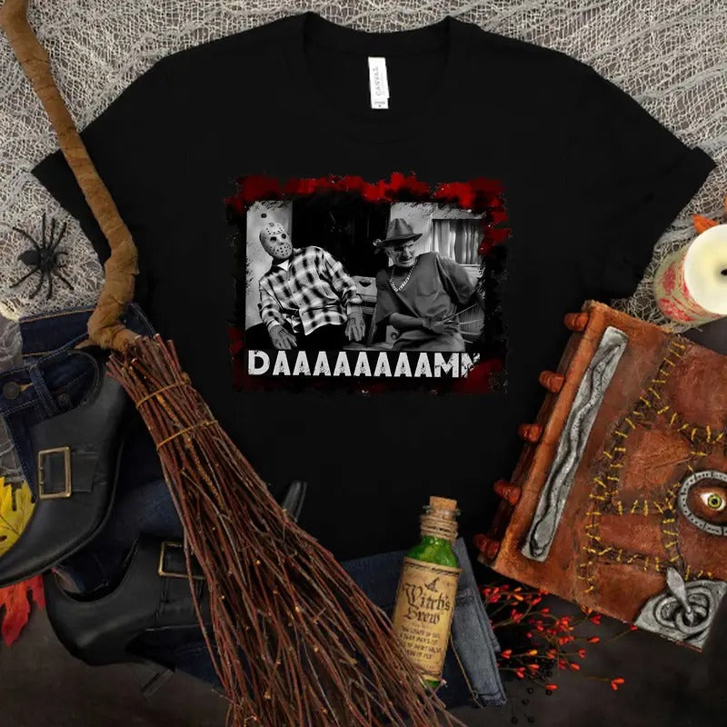 Horror DAAM Shirt, Hallowen Shirt,  Cute Fall Shirt, Spooky Season Hoodie, Sweatshirt | UrbanDripWear.com
