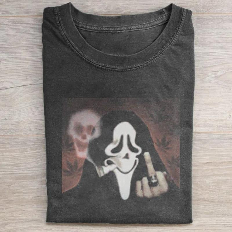 Horror Graphic T-shirt, Scream Horror Movies Shirt, Ghost Face Classic Retro Tees, shirt for women, Vintage Graphic...