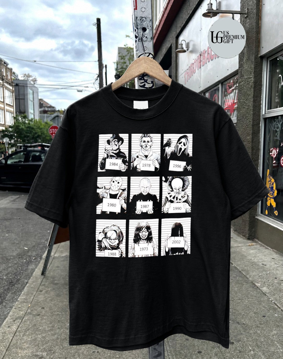 Horror Movie Icons mugshot shirt