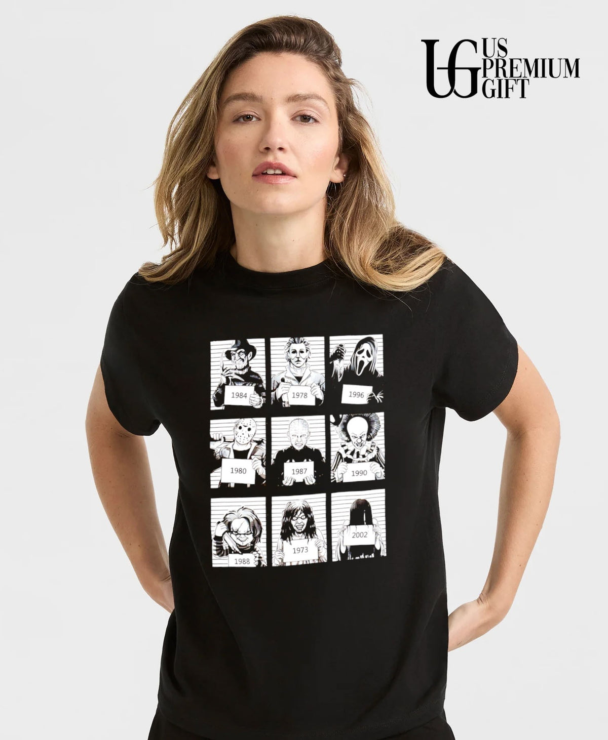 Horror Movie Icons mugshot shirt