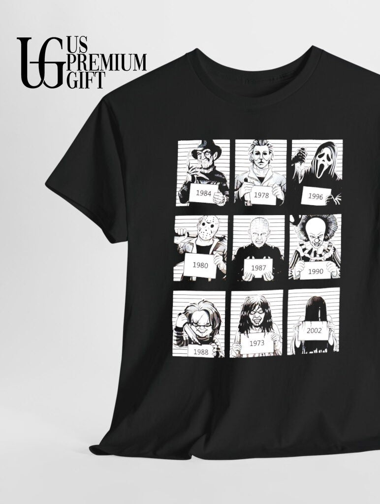 Horror Movie Icons mugshot shirt