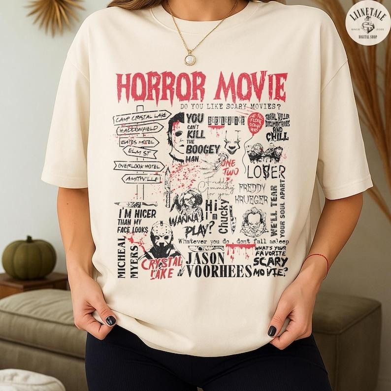 Horror Movie Shirt, Halloween Characters Shirt, Halloween Horror Friends Shirt, Michael Myers Shirt, Halloween Movie...