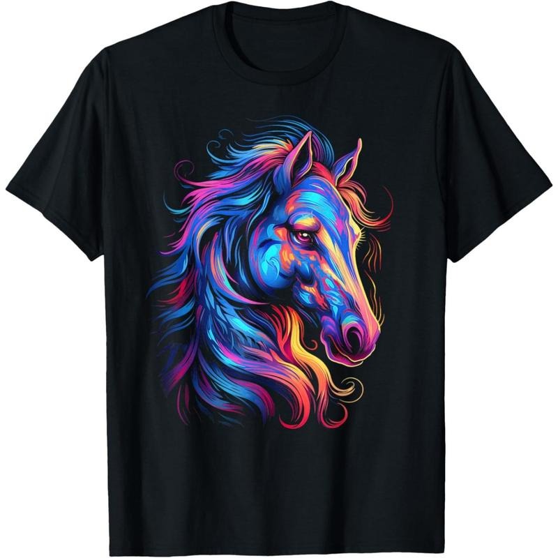 Horse Shirt For Women Teen Girls Beautiful Horse Graphic T-Shirt made in usa Hoodie, Sweatshirt | UrbanDripWear.com