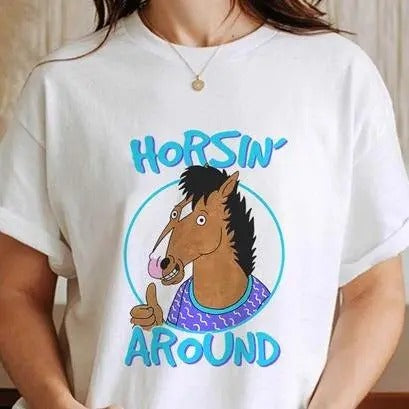 Horseman Lovers Movie Tshirt Horsin' Around Classic T Shirt Summer Tee Hoodie, Sweatshirt | UrbanDripWear.com