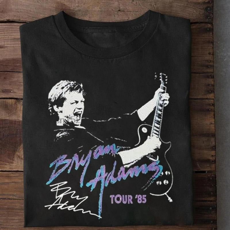 Hot Bryan Adams In 85 Tour T-shirt Gift For Fans Unisex Shirt Hoodie, Sweatshirt | UrbanDripWear.com