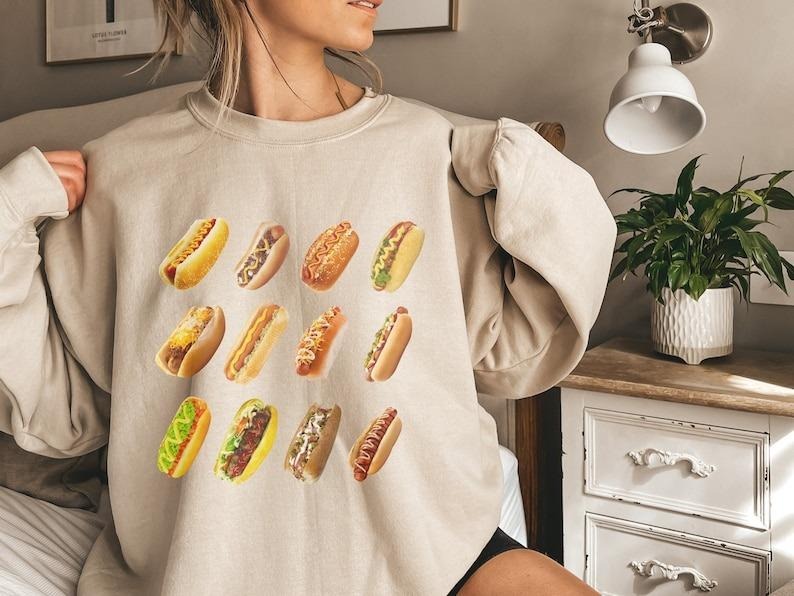 Hot Dog Sweatshirt, Glizzy Sweatshirt, Hot Dog Shirt Hoodie | UrbanDripWear.com