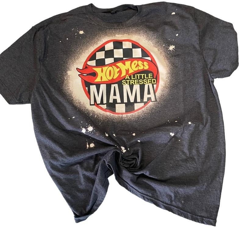 Hot Mess Little Stressed MAMA shirt Hoodie, Sweatshirt | UrbanDripWear.com
