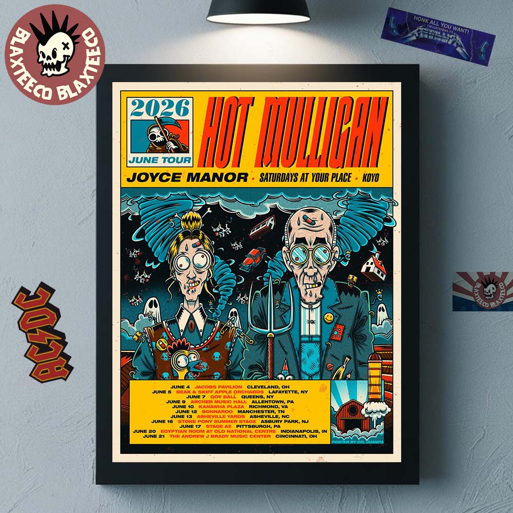 Mulligan 2026 June Tour North America Schedule Dates Home Decor Poster Canvas